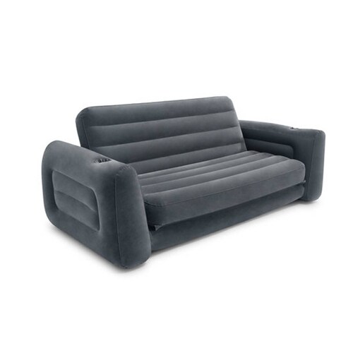 Sillon Sofa Cama Asiento Inflable Queen Portavasos Intex 