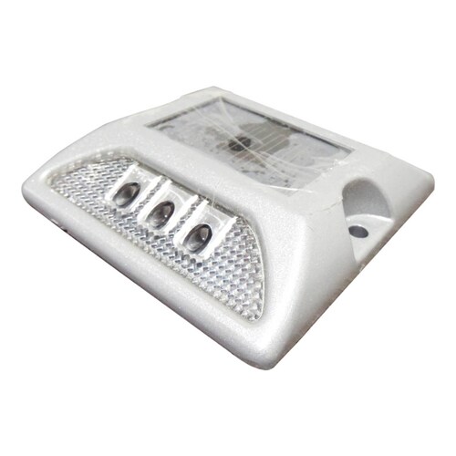 Vialeta Inteligente de Aluminio (Led-Solar) a una Cara y Luz Blanca VT-SOL Kingsman 