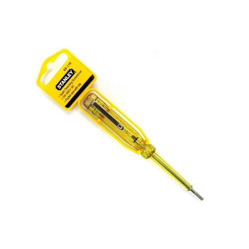 Probador de Corriente Tipo Desarmador 100 V a 500 V Stanley