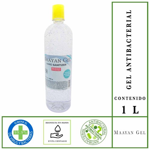Gel Antibacterial Desinfectante Para Manos 1 Lt 70% Alcohol