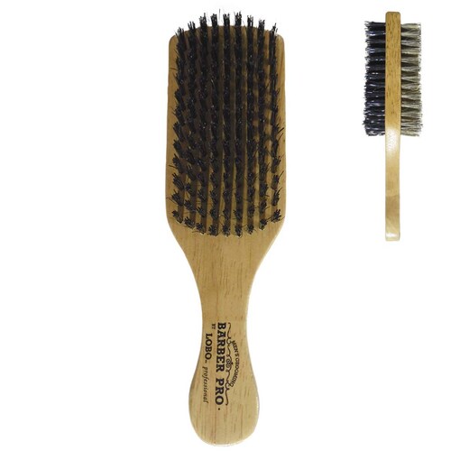 Cepillo De Estilista Doble Cara Cerda Natural Nylon 7In Lobo