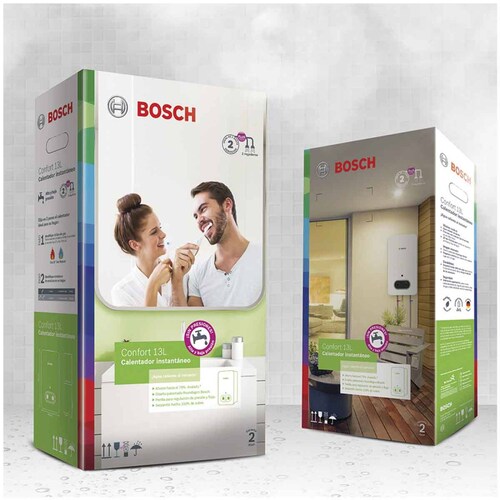 Calentador Instant 2 Servicios Plus Confort 13 Gas Nat Bosch