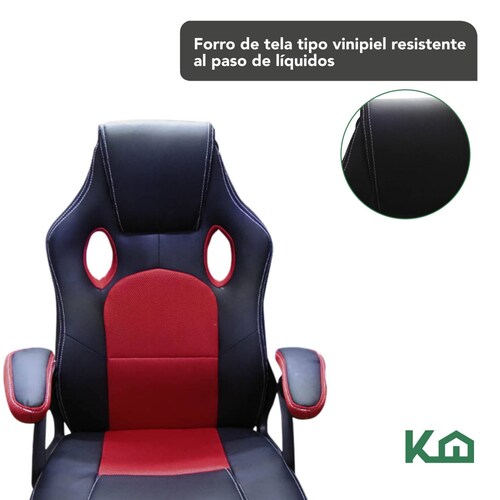 Silla Gamer Base Cromada Ergonomica Oficina Casa Videojuegos 