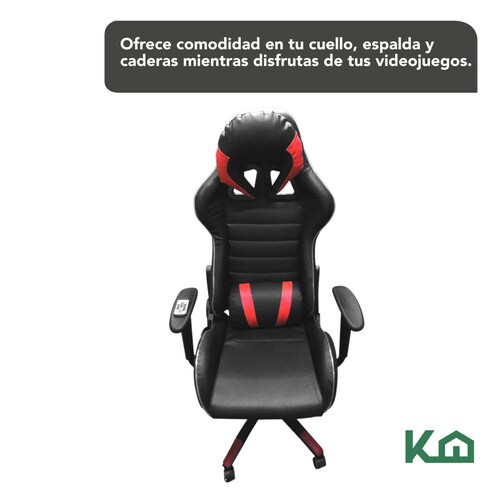 Silla Gamer Gaming Luces Led Colores Ergonomica Reclinable 