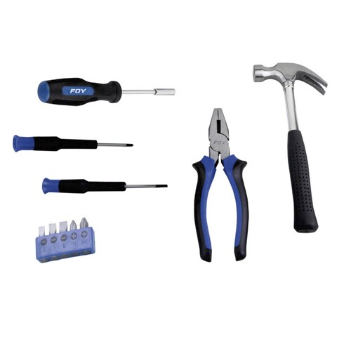 Set Kit Juego Combinado Herramientas Hogar Casa 10 Pzas Foy 