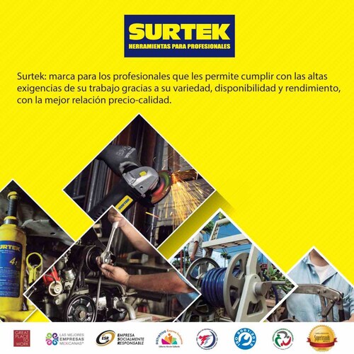 Esmeriladora Amoladora Pulidora Lijadora De 4 1/2 In Surtek 