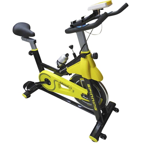 Bicicleta Spinning Fitness Estatica De Ejercicio Hogar Gym 1 Amarillo/Negro