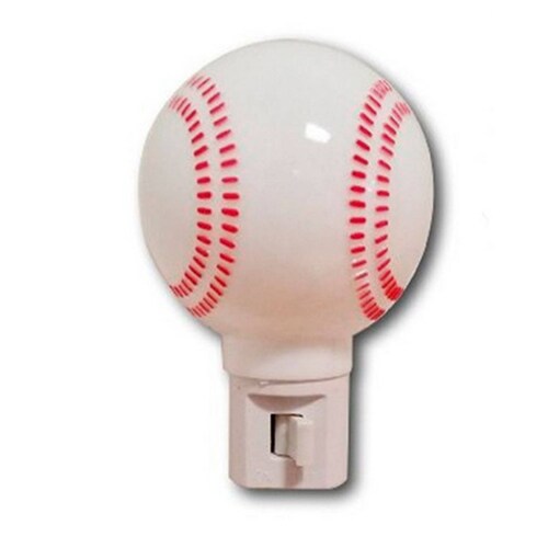 Lampara Luz De Noche Pelota Beisbol Niños Hogar Recamara Foy