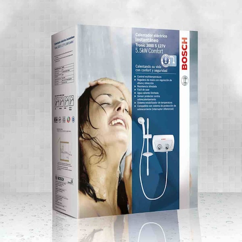 Regadera Electrica Automatica Tronic 3000s 77KW Hogar Bosch