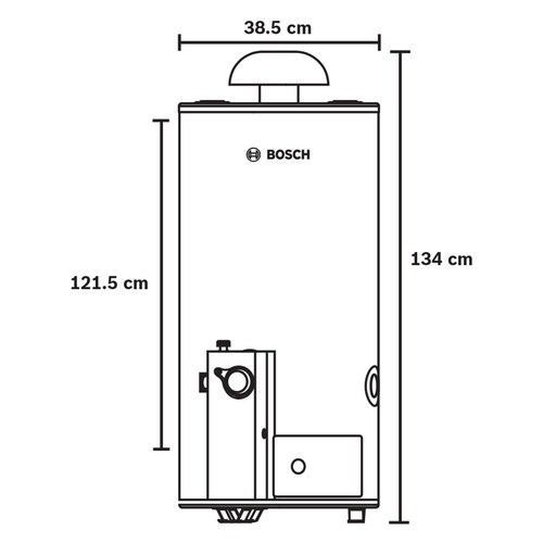 Calentador Boiler Deposito 2 Servicios Gas Natural 78l Bosch 