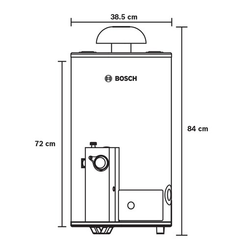 Calentador Boiler Deposito 1 Servicio Gas Lp 38 Litros Bosch 