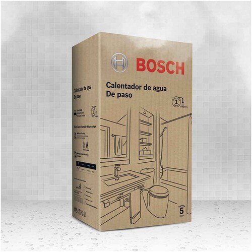 Calentador Boiler De Paso 2 Servicios Gas Natural 11 L Bosch 