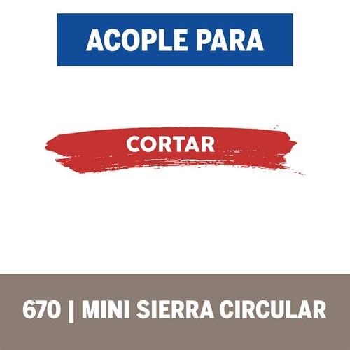 Minisierra Accesorio Mototool 670 Madera Aluminio Dremel 
