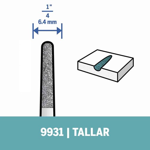Acc Punta Montada 9931 Carburo De Tungsteno 1 4 In Dremel