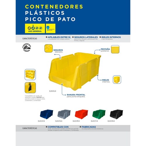 Gaveta Apilable Plástica Organizadora Azul 7.5 In 3kg Surtek 
