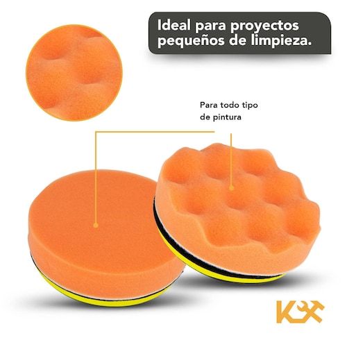 Kit 6 Piezas Borlas / Esponjas Para Pulir Auto Para Taladro 