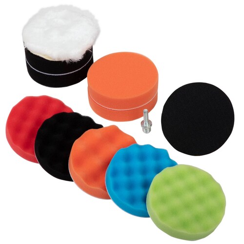 Kit 12 Pz De Pulir Para Taladro Esponjas Adaptador 115mm Obi 