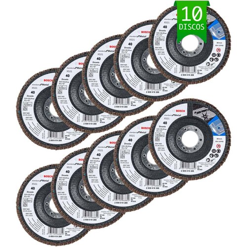 Kit 10 Discos Sierra Circular 24 Dientes Ideal Metal Bosch 