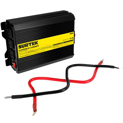 Inversor De Corriente 1500 W Convertidor Automotriz Surtek 