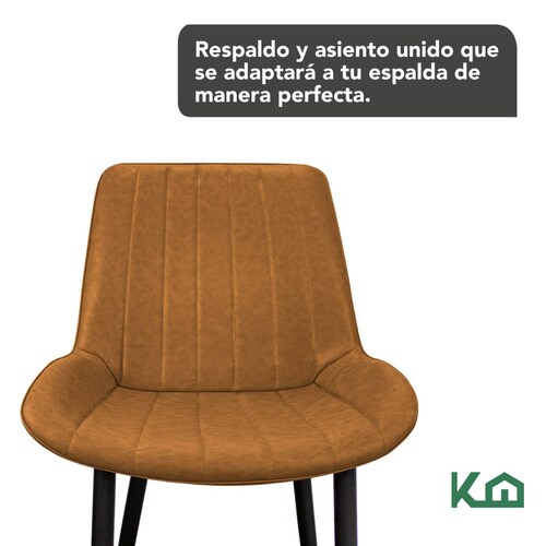 Silla De Comedor Tapizada Minimalista Elegante Restaurante 1 Amarillo