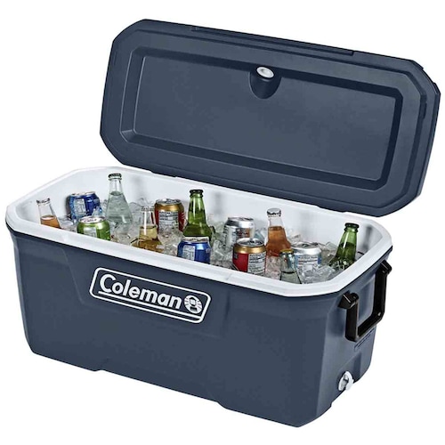 Hielera Cooler Azul 120qt 204 Latas Asas 113lts Frio Coleman 