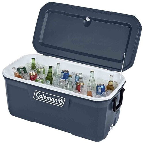 Hielera Cooler Azul 120qt 204 Latas Asas 113lts Frio Coleman 