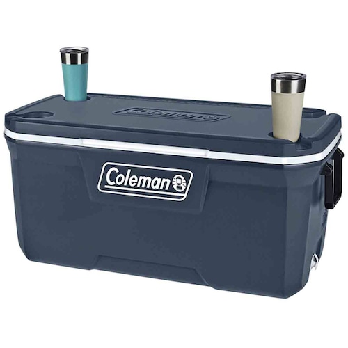Hielera Cooler Azul 120qt 204 Latas Asas 113lts Frio Coleman 