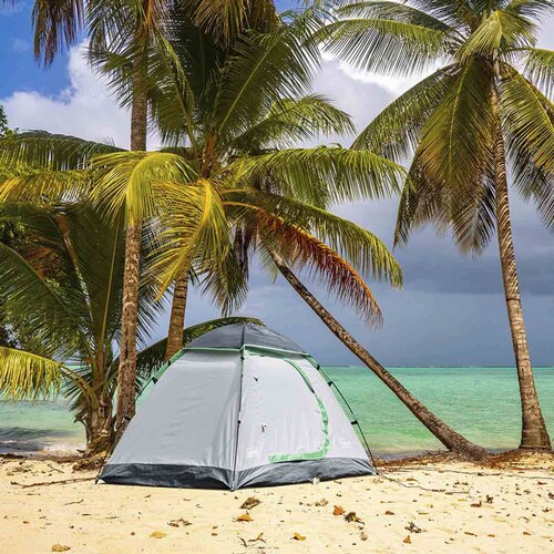 Tienda Casa Campaña 4 Personas Acampar Playa Camping Coleman