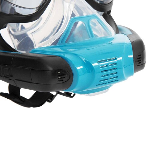 Máscara De Buceo Snorkel Doble Tubo Cara Completa Bestway 