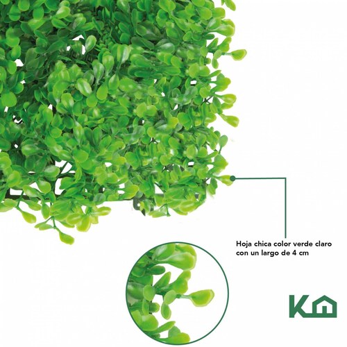 Follaje Artificial Sintetico Muro Verde 60x40cm Pared Bardas 