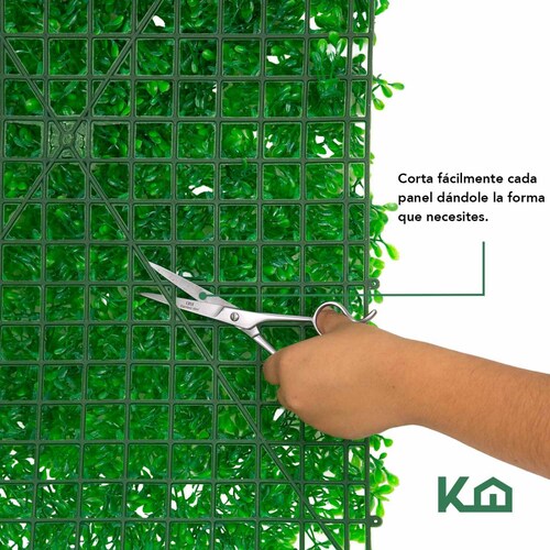 Follaje Artificial Sintetico Muro Verde 60x40cm Bardas Pared 