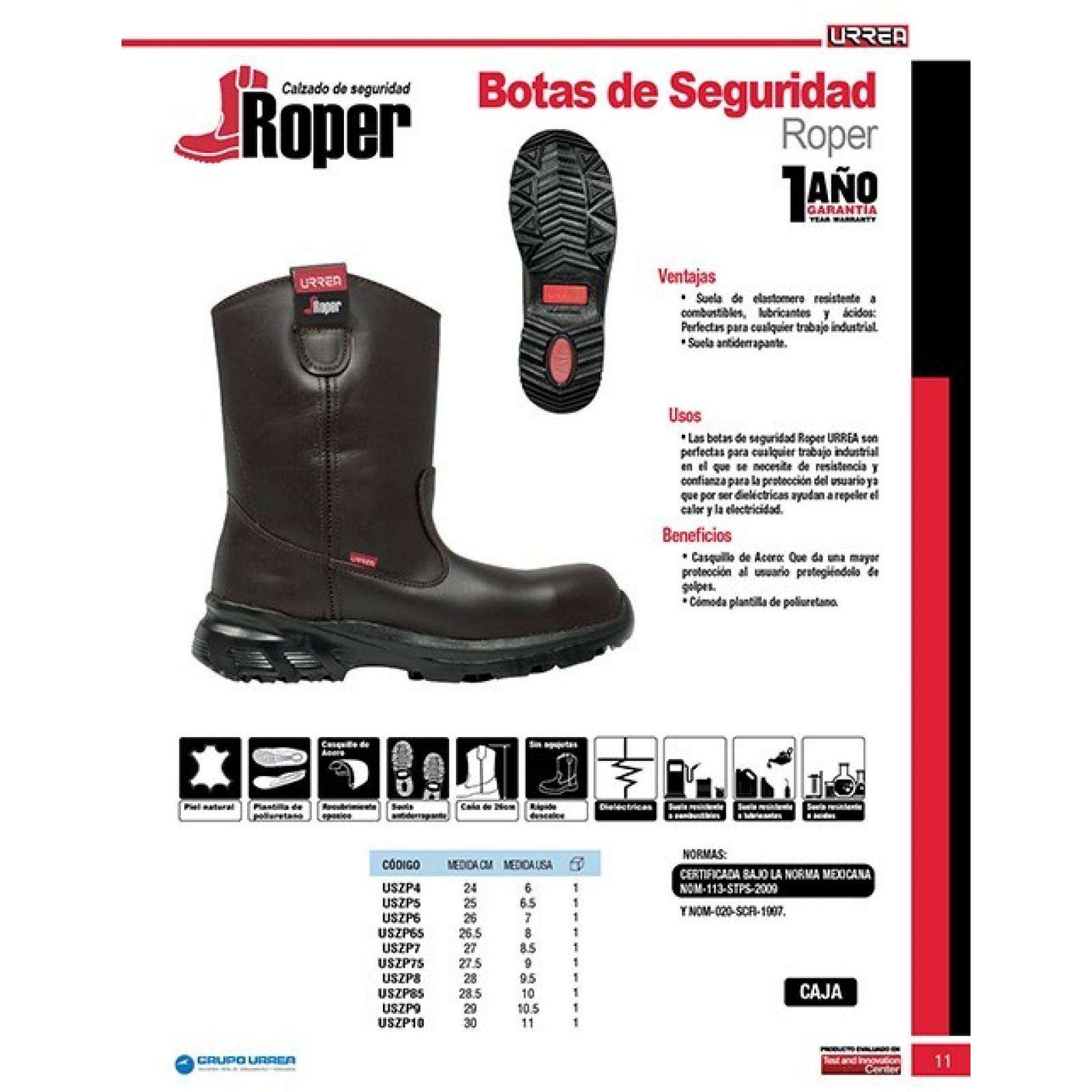 Botas urrea online hombre