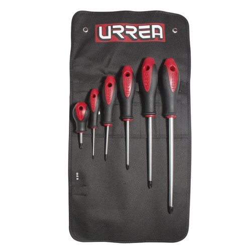 Juego de 6 destornilladores bimaterial combinado 8600A Urrea