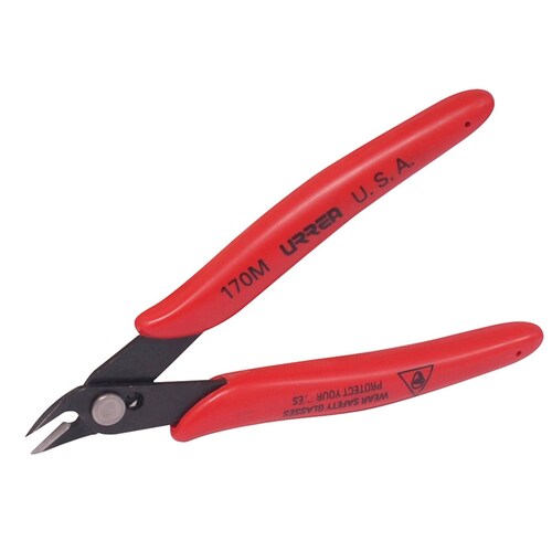 Pinza para electrónica corte al ras 22° uso pesado  170M Urrea