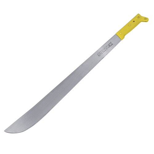 Machete Cacha Amarilla Tipo Recto 22 Pulgadas 130505 Surtek 