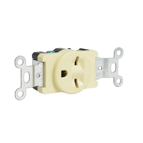 Contacto Cara De Chino Sencillo Alto Voltaje 15a 250v Surtek 