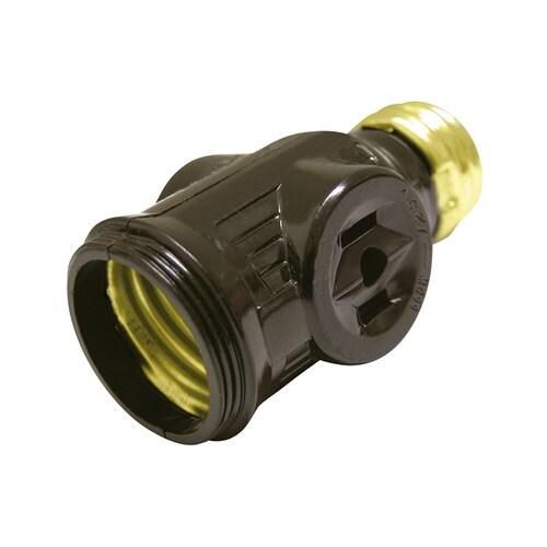 Portalámpara Con Ladrón Café 127v Surtek 136652 