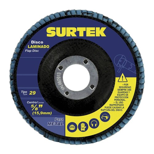 Disco Laminado 4 1/2 Pulgadas Grano 80 Dlz458 Surtek 