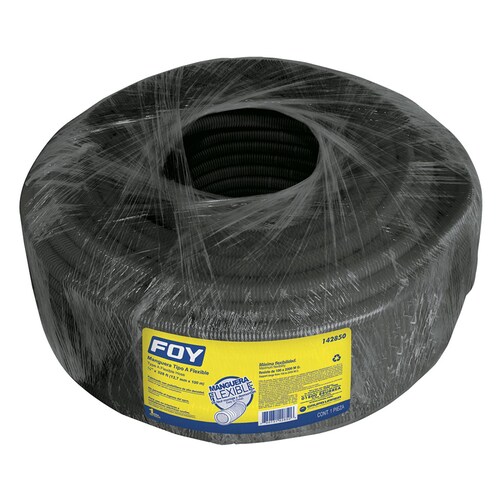 Manguera Flexible Negra Para Cable 1/2 X 100m 142850 Foy 