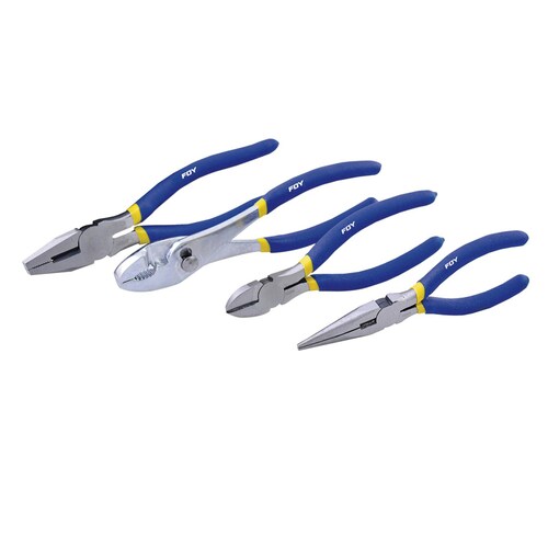 Juego De 4 Pinzas Electricista Y Corte 6 Y 8 In 142039 Foy 