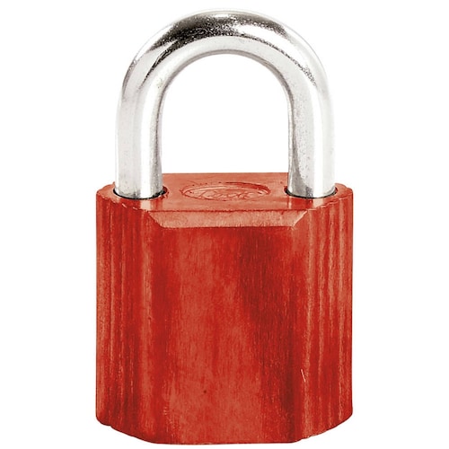 Candado No 9 Corto Rojo Cuerpo De Hierro Forjado Lock 