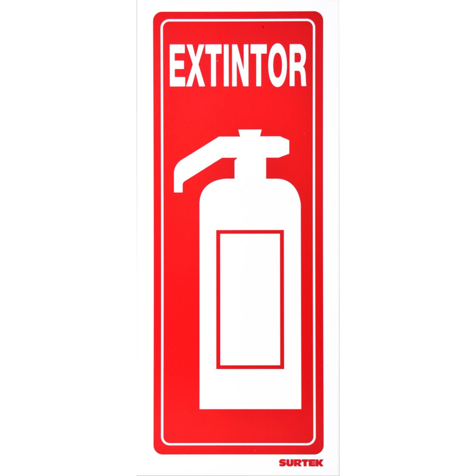 Extitor Letrero Letrero Extintor Vertical Proteccion Civil 1 Pz 25x36 Surtek