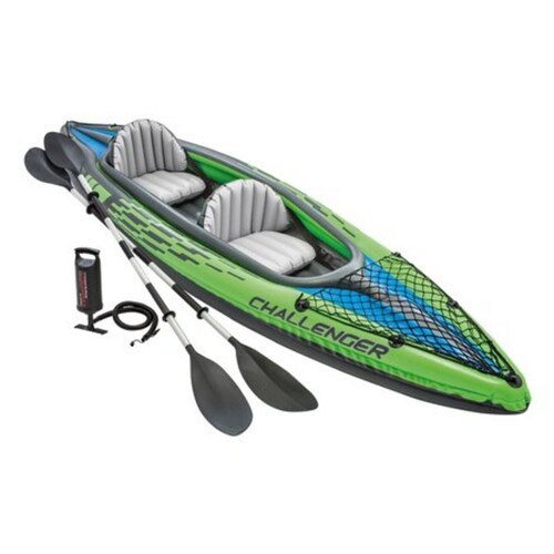 Kayak Inflable Challenger 2 personas con Remos y bomba Intex