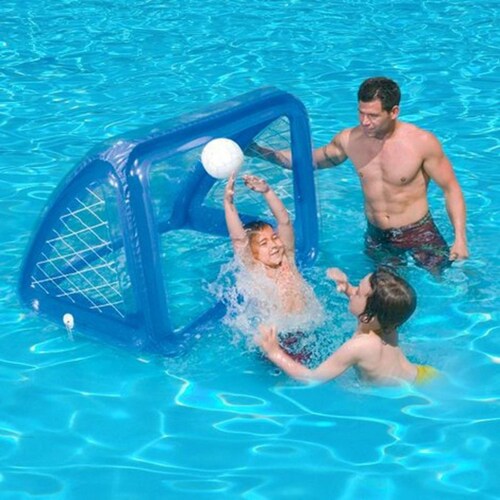 Juego Porteria Inflable Piscina o Jardin Con Pelota Intex