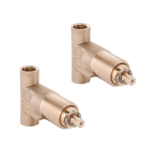 Llave Baño Empotrar Soldable S Chapetones E 61AQ Helvex