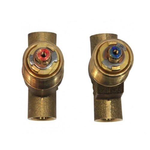 Llave Baño Empotrar Soldable S Chapetones E 61AQ Helvex