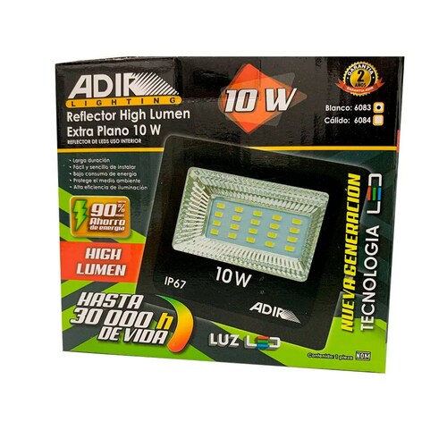 Reflector Led 10w Extra Plano High Lumen 6083 B Adir
