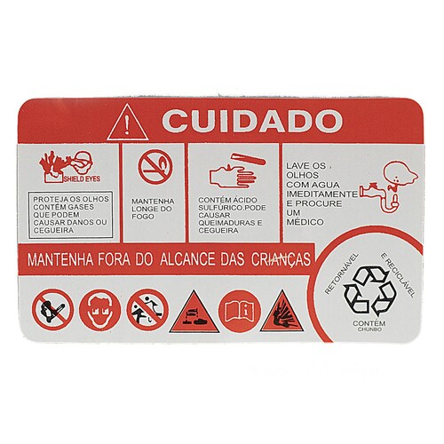 Bateria para Moto Acido 12N5 5 3B Blanca Kinlley 12V