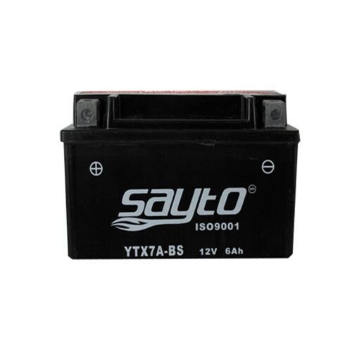 Bateria de Acido para Moto YTX7A BS Negro Sayto 12V