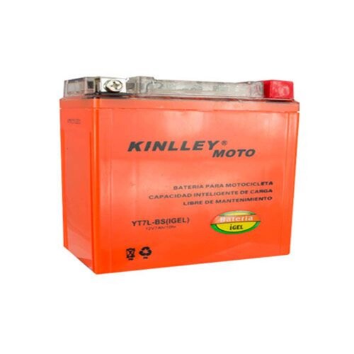 Bateria Gel Moto YT7L BS I (YTX7L BS) Naranja Kinlley 12V